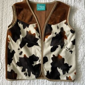 Cow Girl/Boy Print Vest